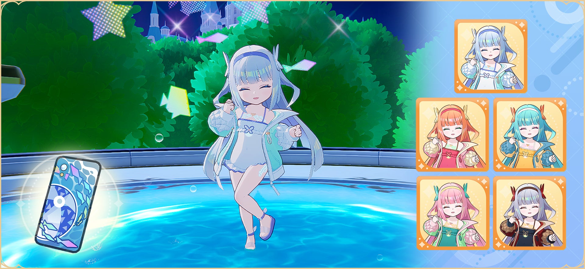 期間限定！水着キャラのエクスチェンジチケットが封入